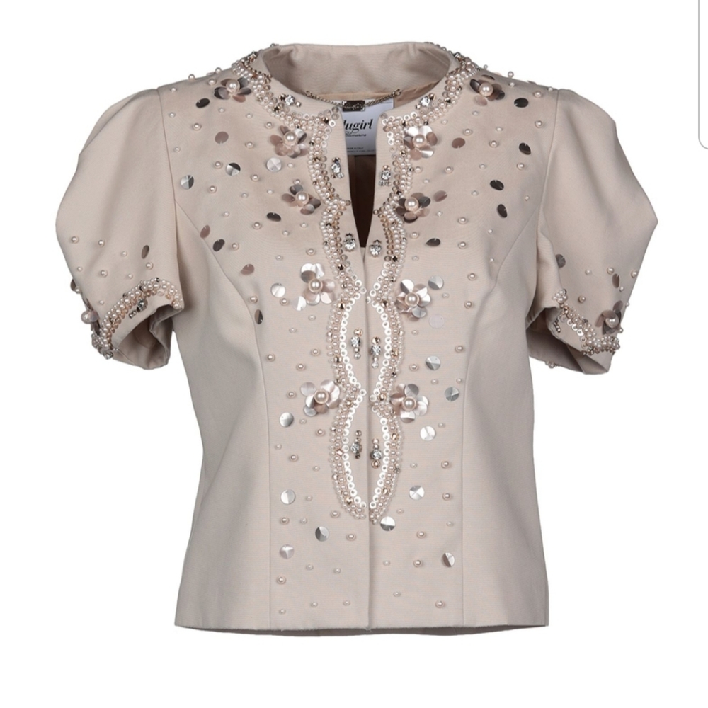 BLUGIRL BLUMARINE SEQUINED BLAZER  SZ 8/I-44
